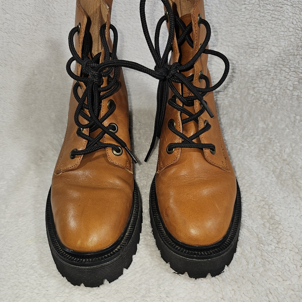 Madewell The Rayna Lace Up Leather Boots - Picture 7 of 11